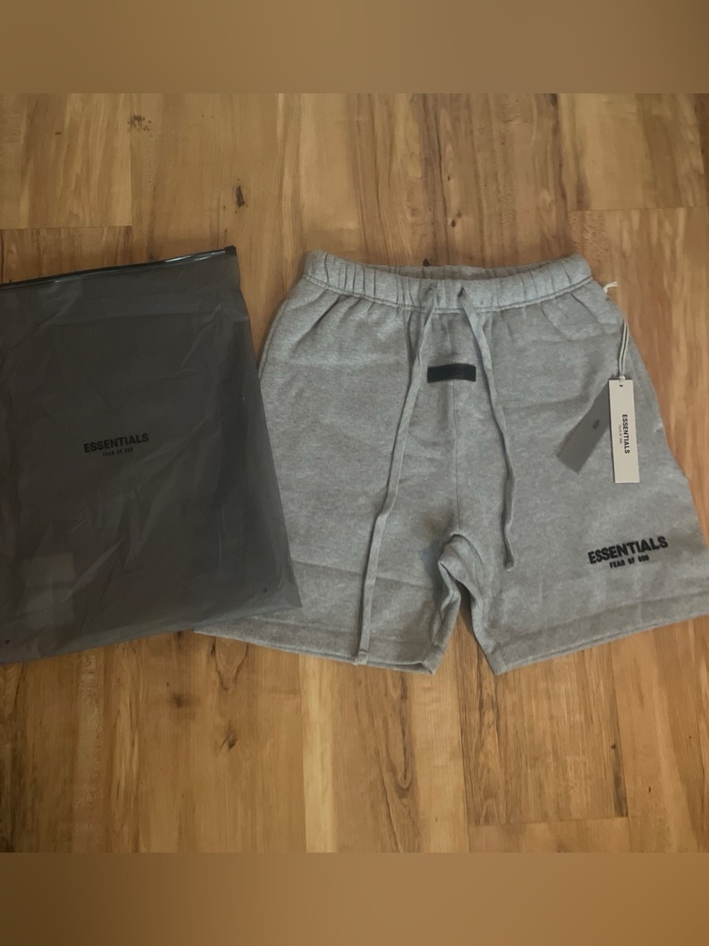 Fear of God Essentials Light Grey Athletic Shorts